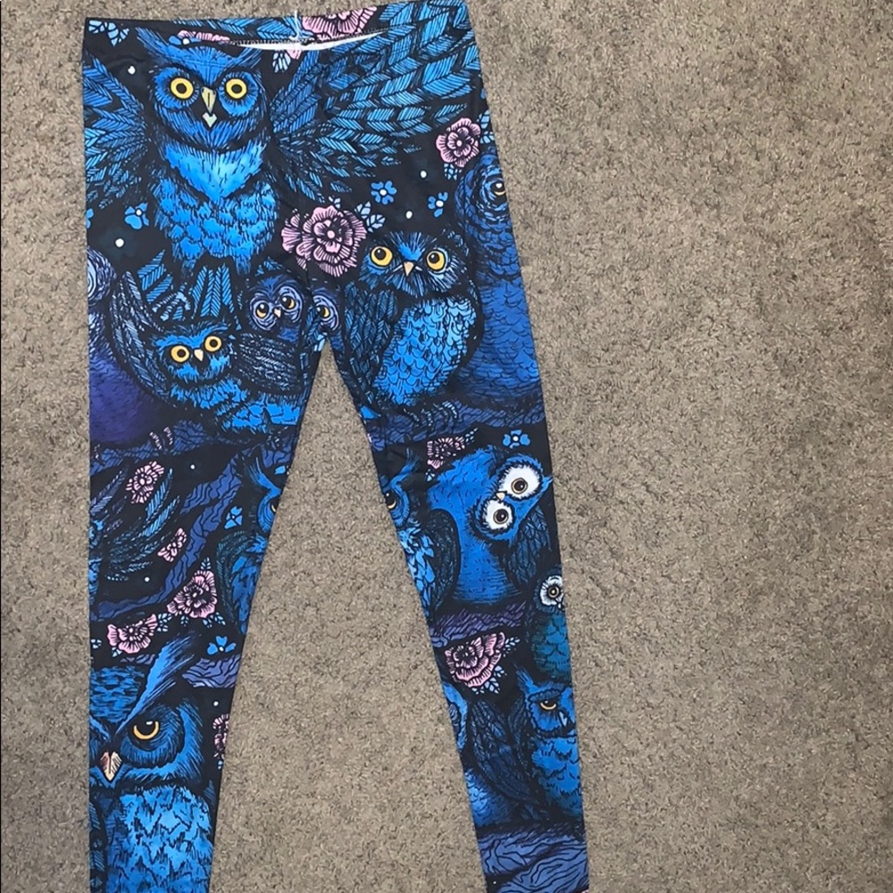 Owl print leggings